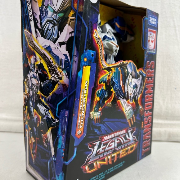 Transformers Legacy United Thundertron (Universo Prime) - Action Figure Voyager Class 17,5 Cm Convertibile